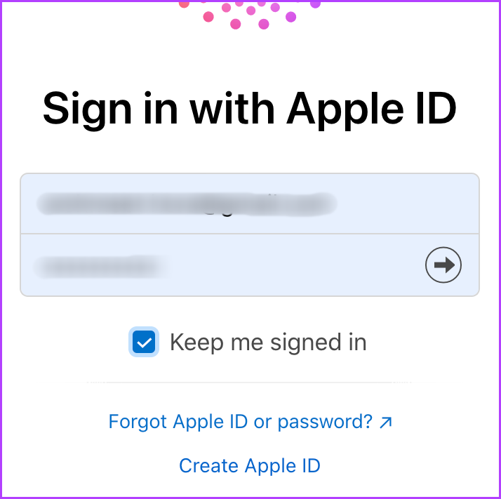 Log in to iCloud with your Apple ID