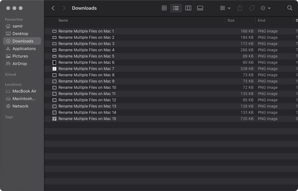 Rename Multiple Files on Mac 6