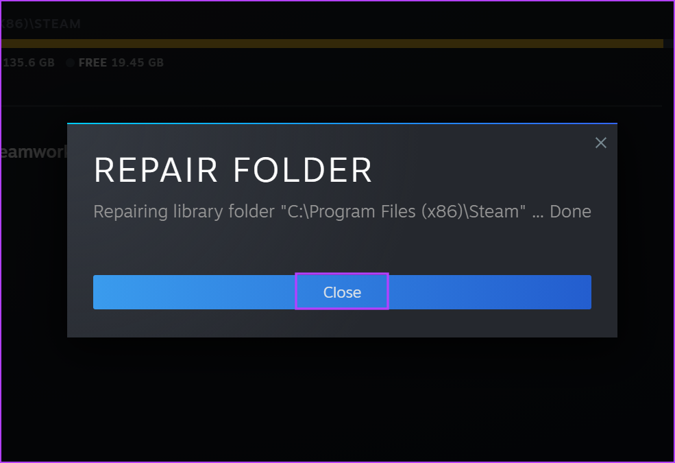 Repair Steam Library Folder