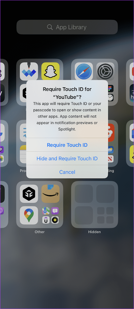 Require Touch ID