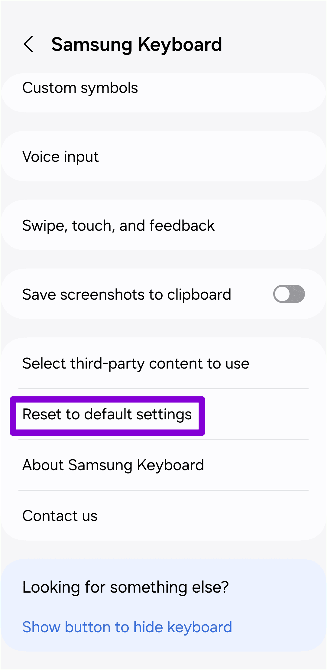 Reset Samsung Keyboard Settings on Galaxy Phone