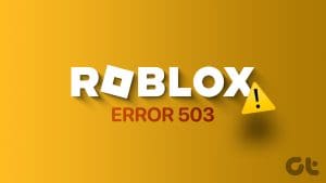 Roblox error 503