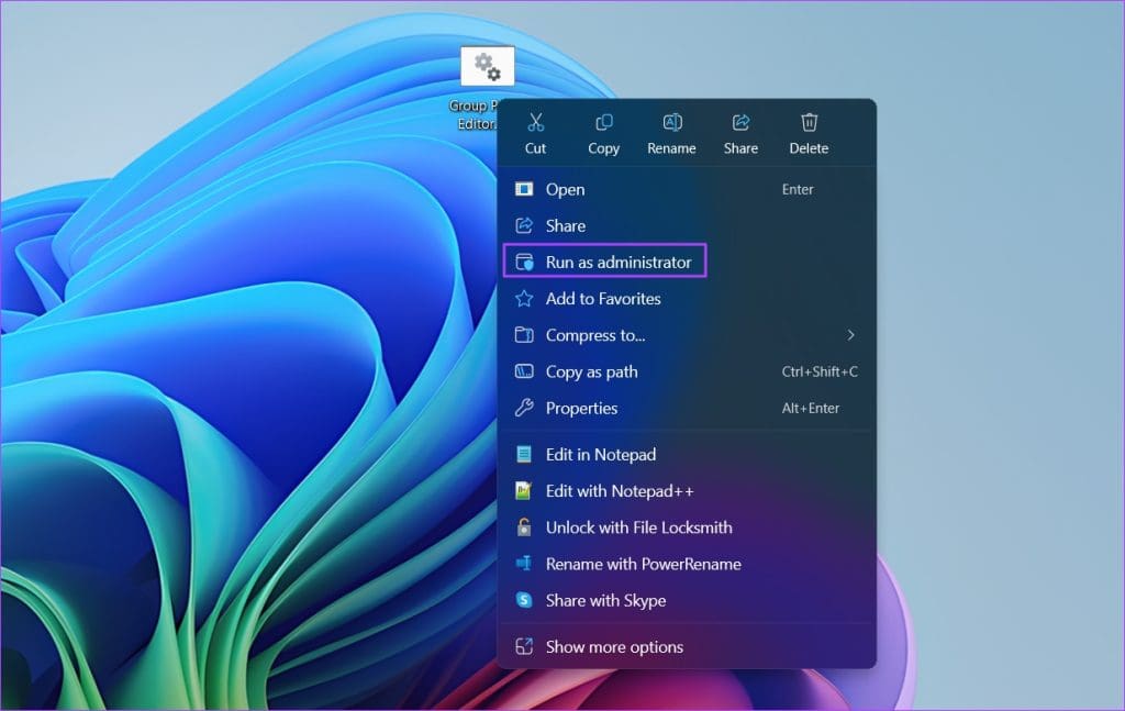 Run as adminstrator option in the context menu.
