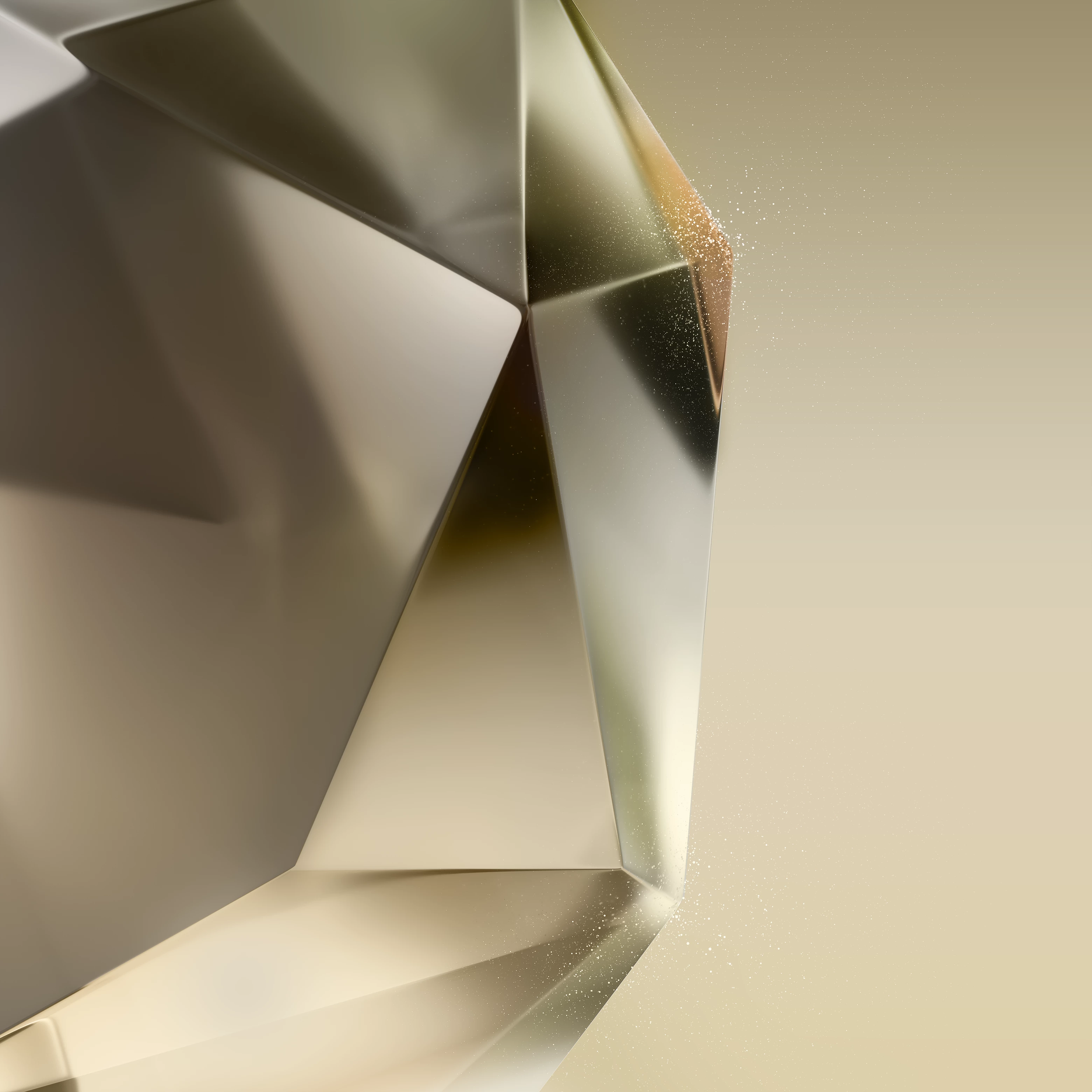 S24 Ultra Golden Crystal Wallpaper