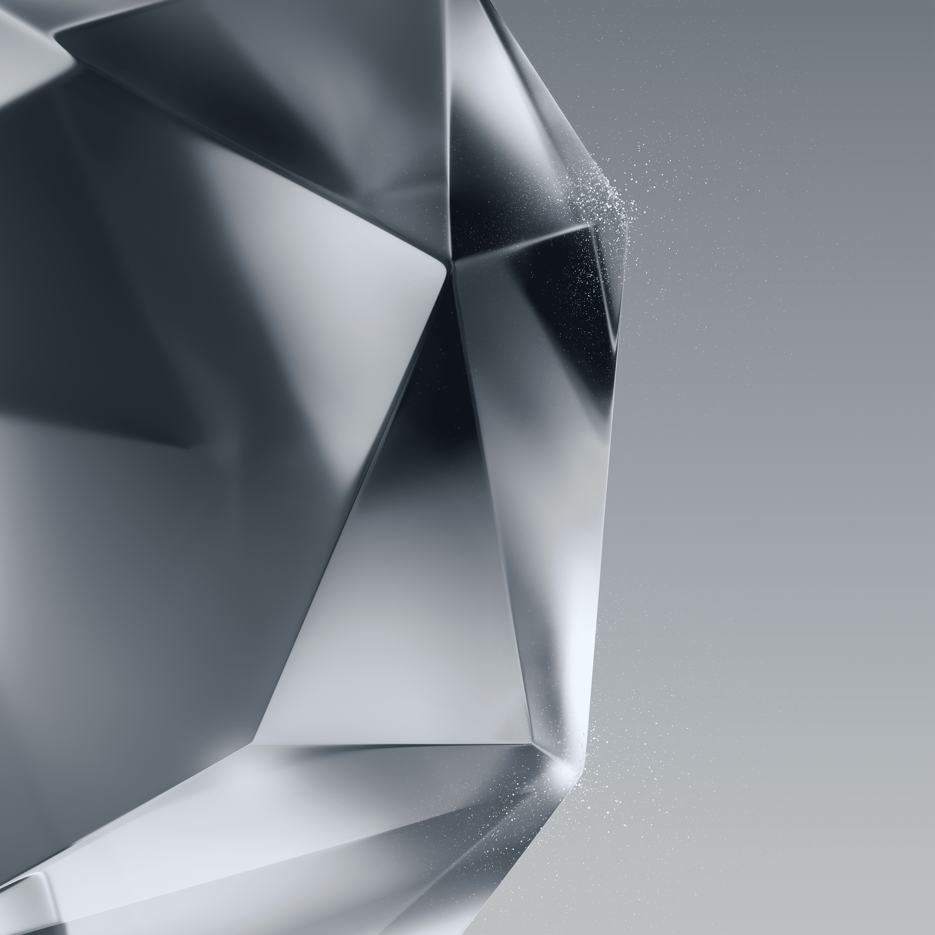 S24 Ultra Silver Crystal Wallpaper