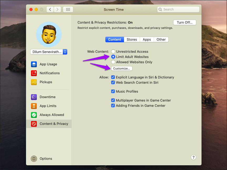 Safari Block Websites Screen Time Mac 5
