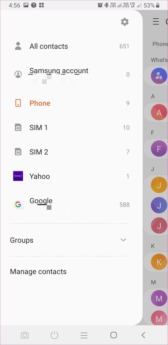 Samsung Contacts 3