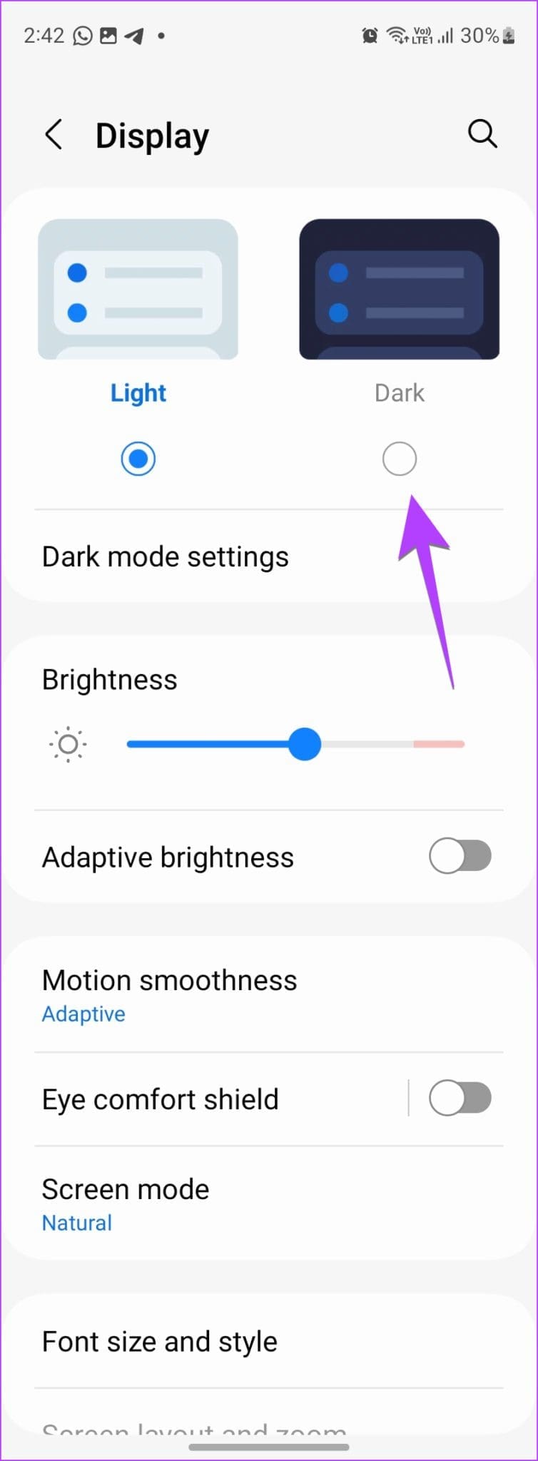 How to Turn On or Off Dark Mode on Samsung Galaxy Phones Guiding Tech