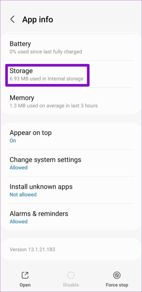 Samsung Messages App Storage