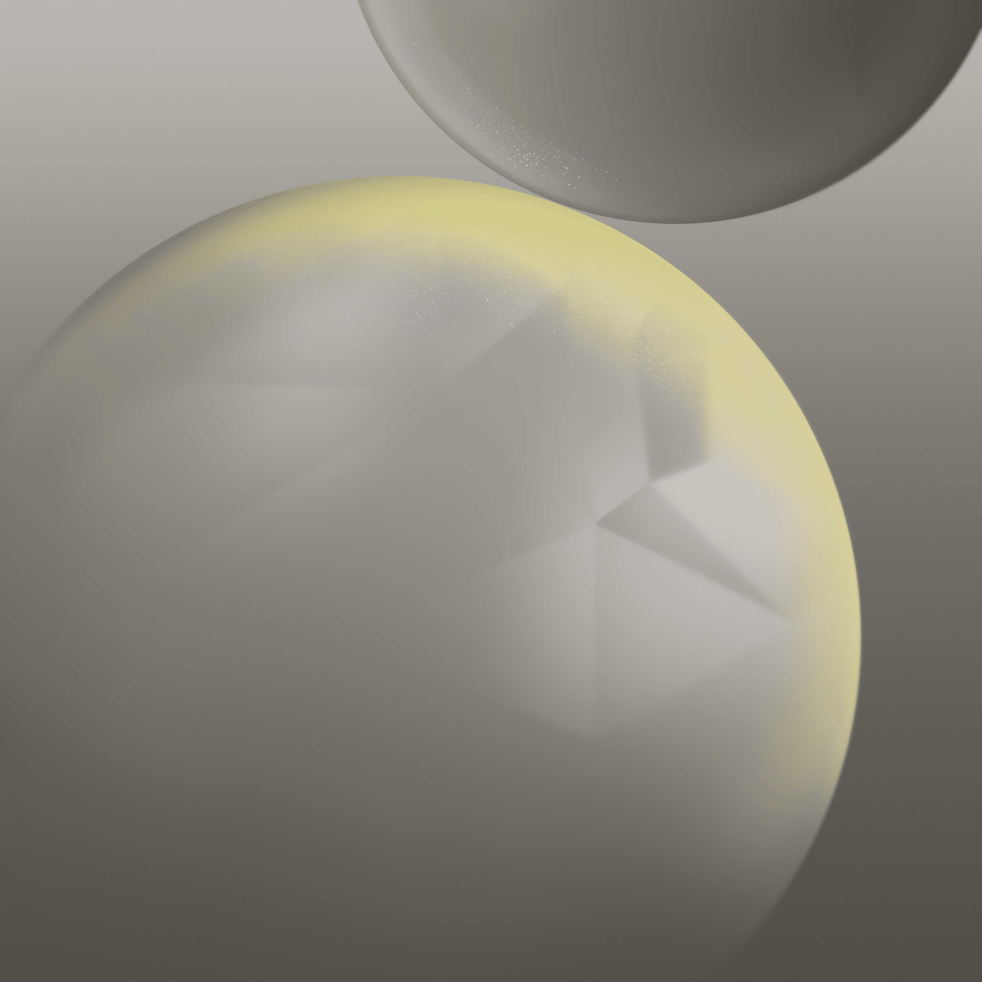 Samsung S24 and S24 Plus Grey Golden bubble wallpaper