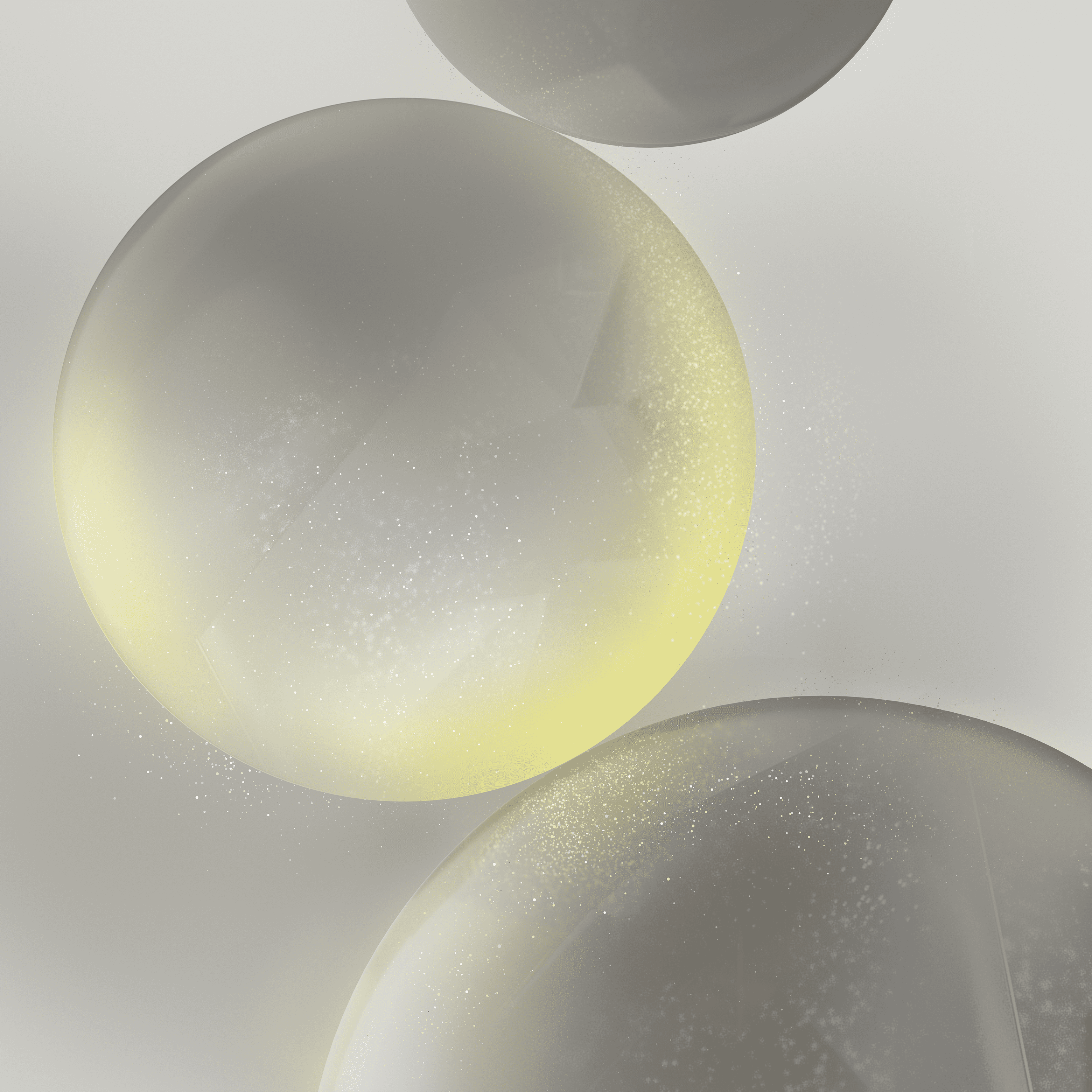 Samsung S24 and S24 Plus Grey Golden lite bubble wallpaper
