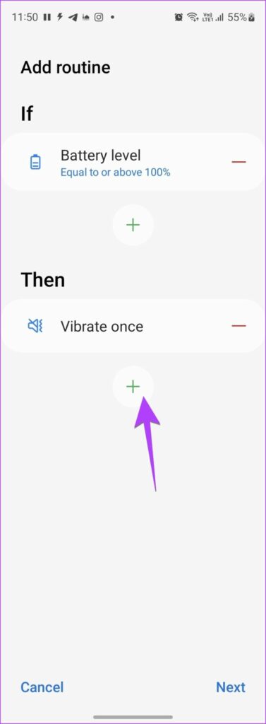 Samsung Settings Bixby Add More Action