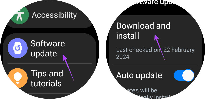 Samsung galaxy watch update software