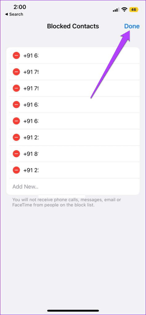 Save Blocked Contacts List on iPhone