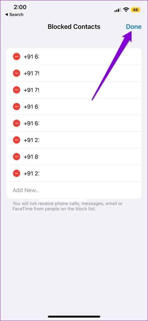 Save Blocked Contacts on iPhone