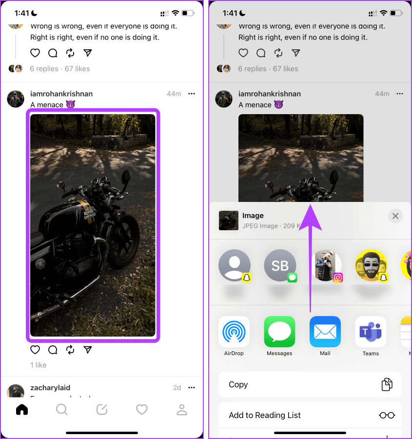 Save Image From Threads on iOS