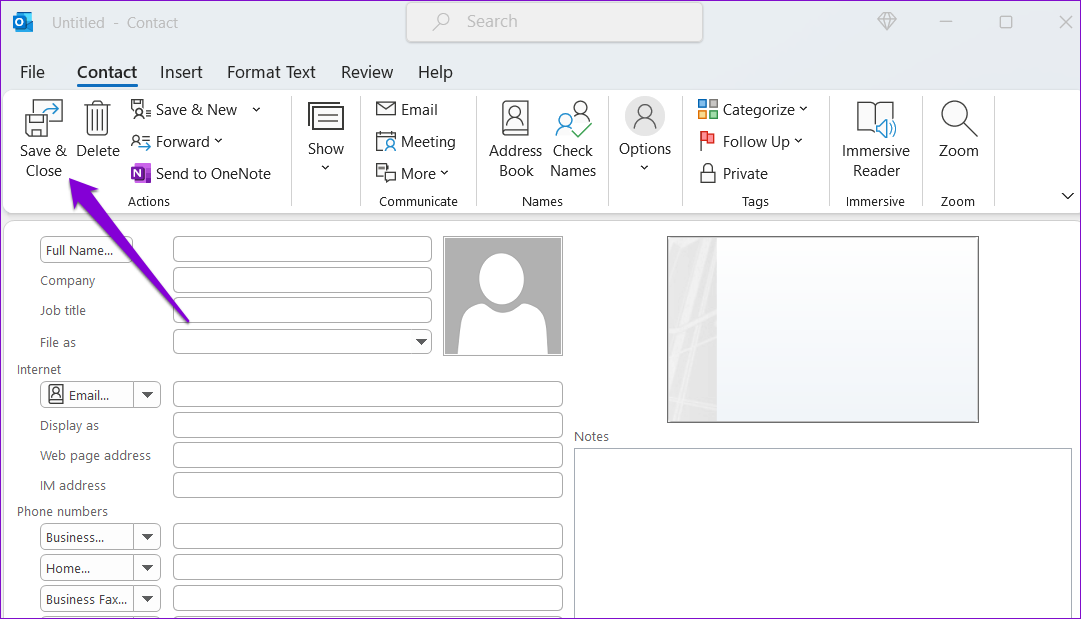 Top 3 Ways to Add a Contact in Microsoft Outlook - 11