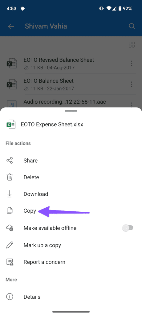 Save Shared Files on OneDrive 15