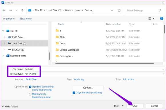 How to Save a Word Document as an Image - Guiding Tech