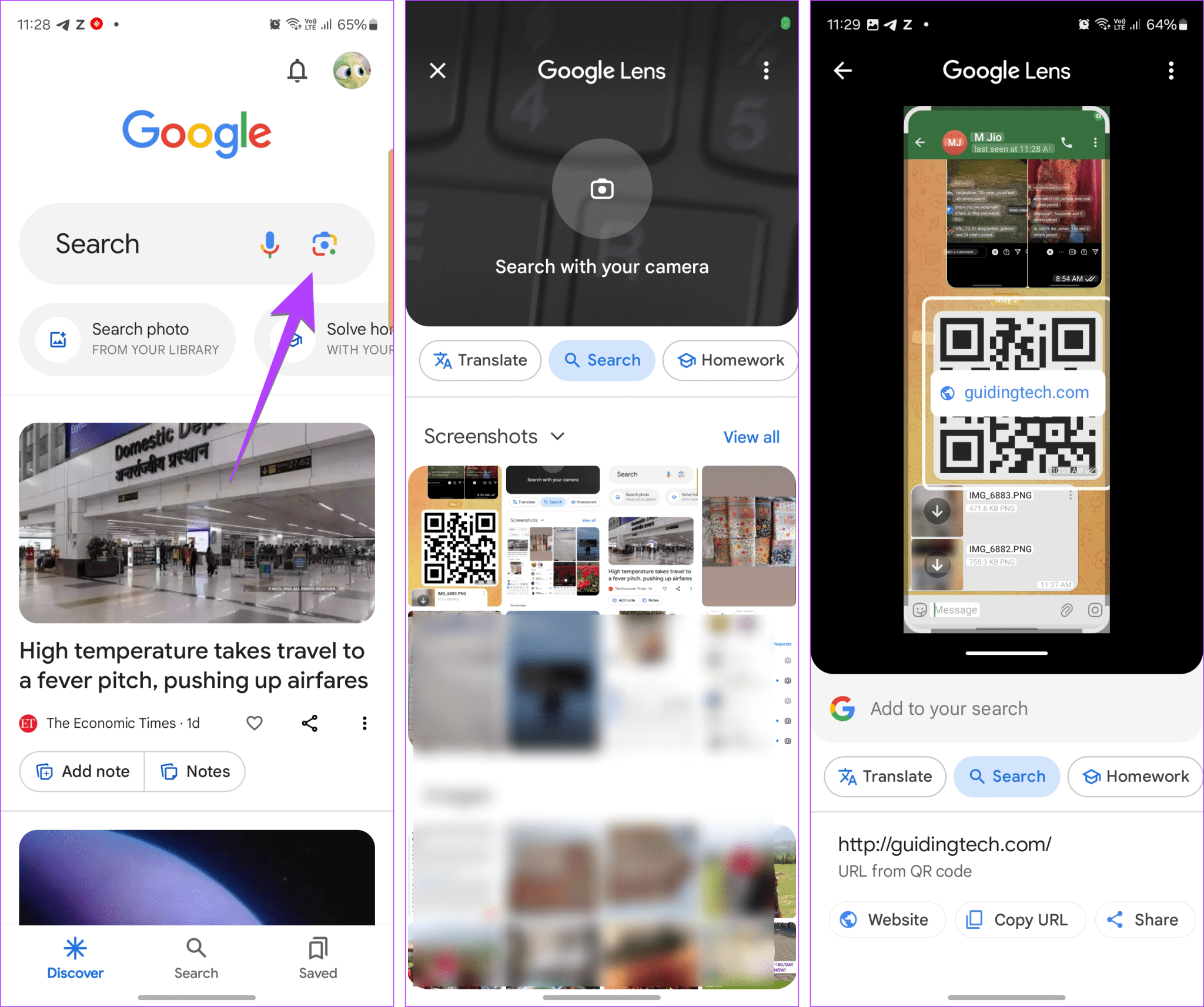 How to Scan QR Code on Phone Without Using Another Phone - Guiding Tech