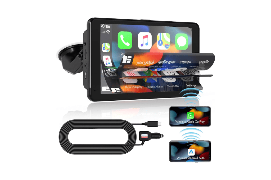 Wireless Apple CarPlay iOS Android Auto Solution interface for