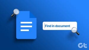 Search for a Word in Google Docs
