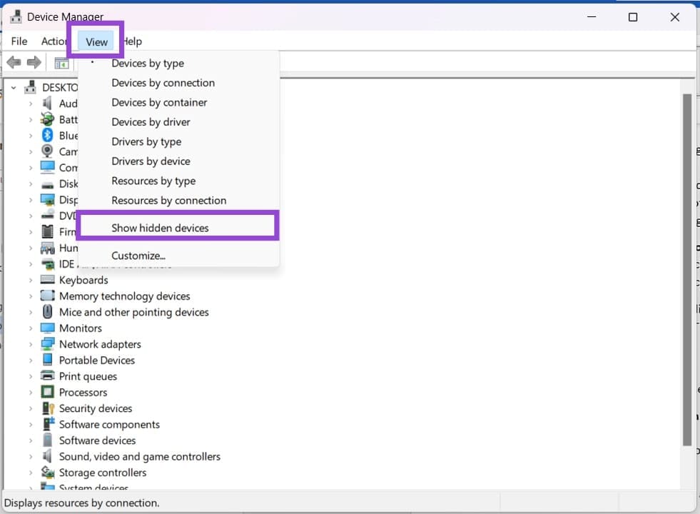 Security Devices Not Showing in Device Manager 1