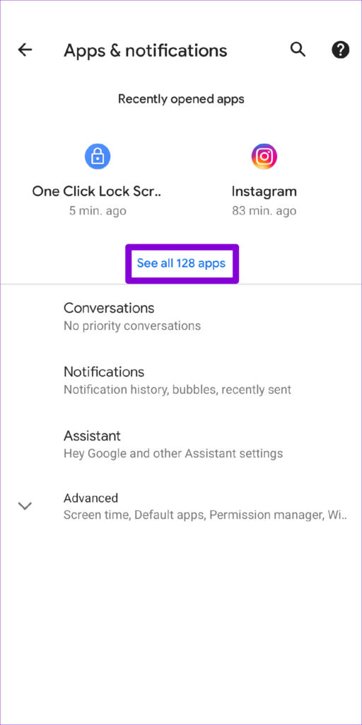 See All Apps on Android