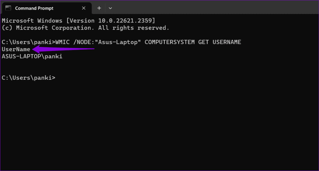 See Signed In Users With Command Prompt