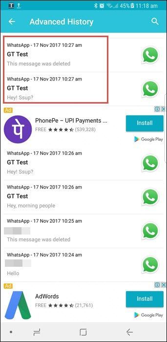 See Deleted Whats App Messages 2