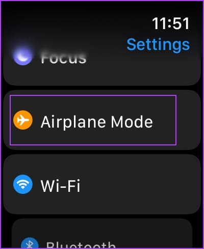 Select Airplane Mode
