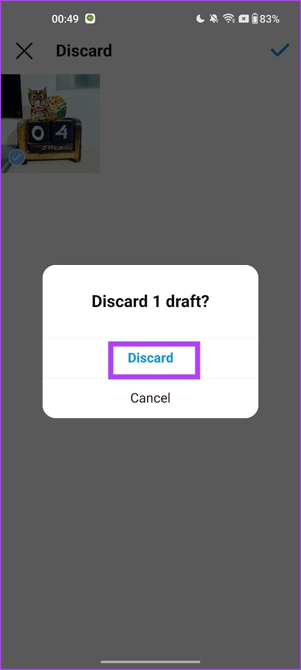 Select Discard