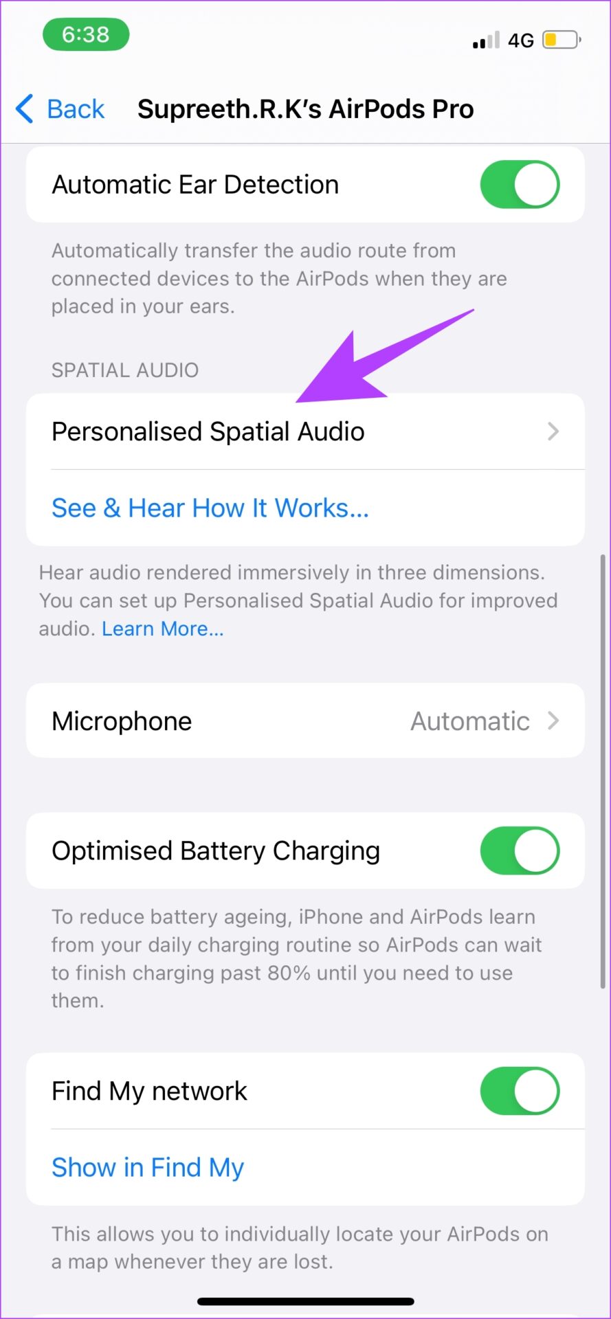 Select Personalized Spatial Audio