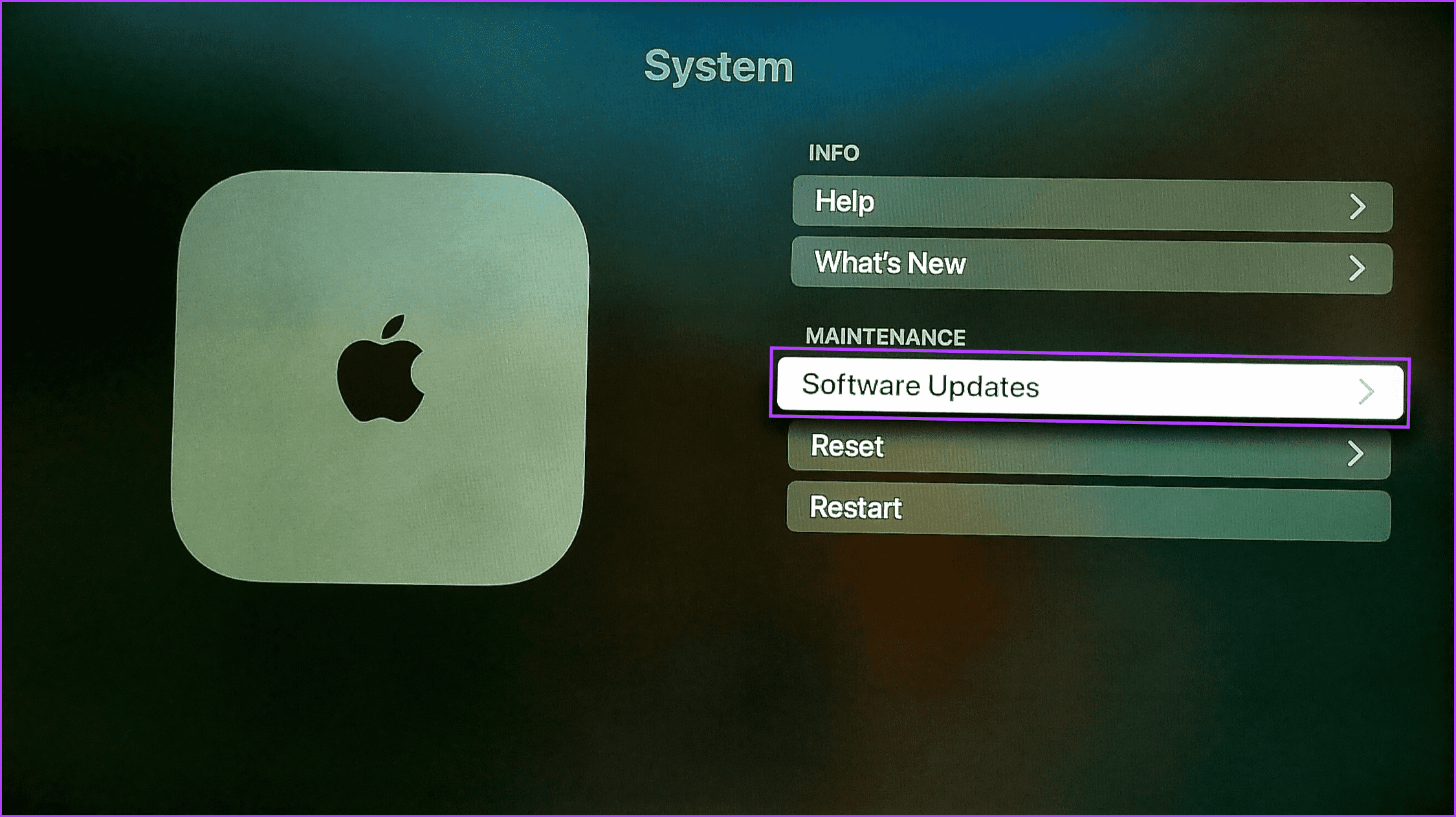 Select Software Updates