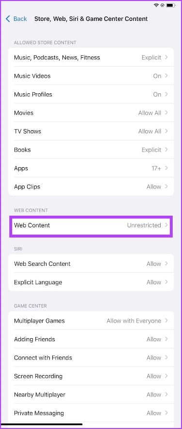 Select Web Content 1