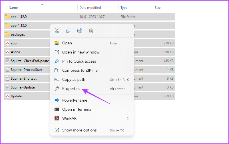 Selecting files in File Explorer