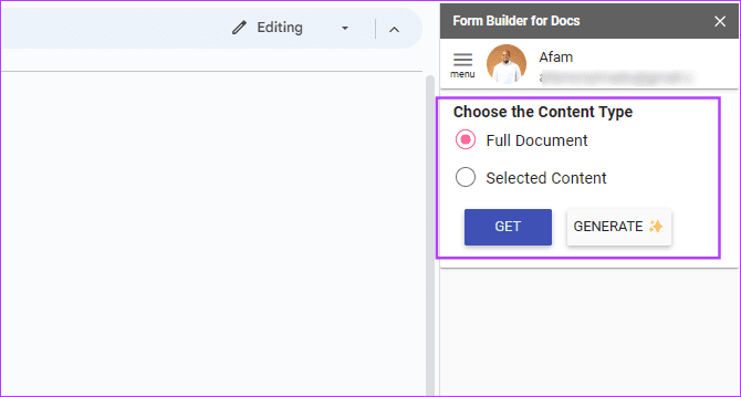 Selecting questions 1