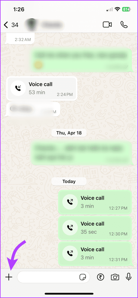 Tap + to attach the Live Photo