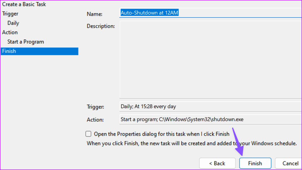 Set Shutdown Timer in Windows 9