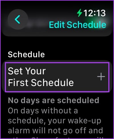 Set Your First Schedule