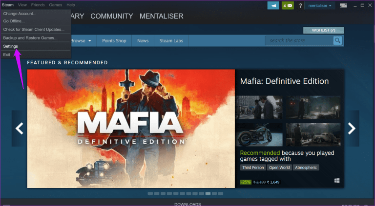 Steam Not Downloading Games Here S How To Fix It Settings Under Steam 768x423