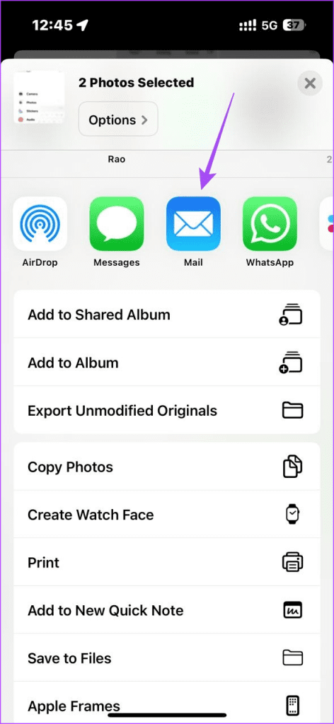 Share Multiple Photos on iPhone Via Mail