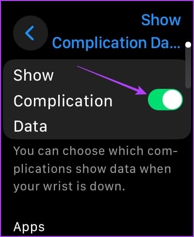 Show Complication Data