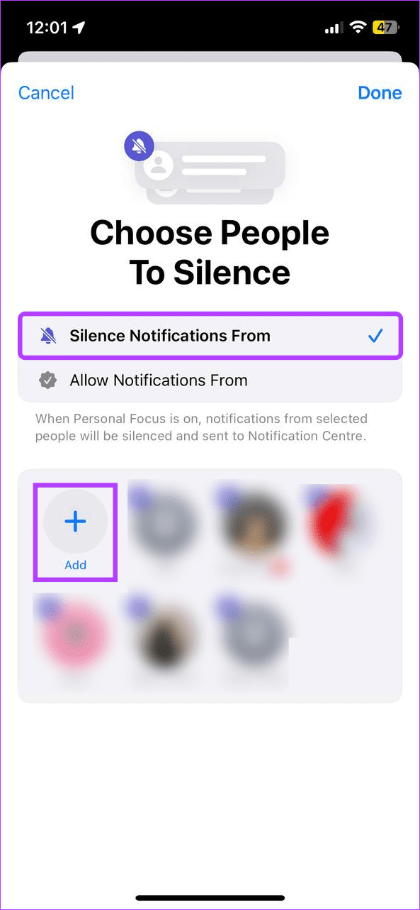 Silence notifications using DND