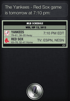 Siri Sports Date