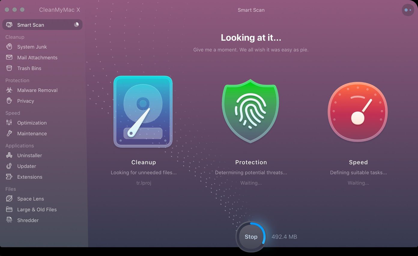 Smart Scan on Mac using Clean My Mac X