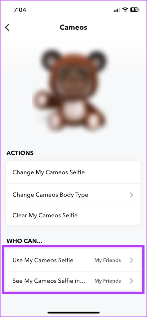 How to Change or Delete Your Cameo on Snapchat on iPhone and Android - 94