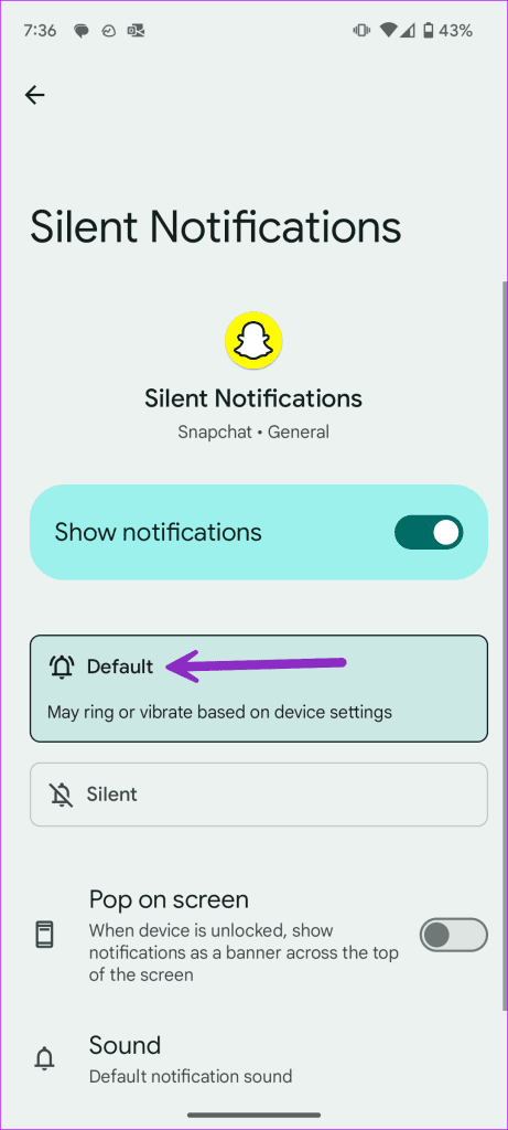 Snapchat Notification Sound Not Working 5