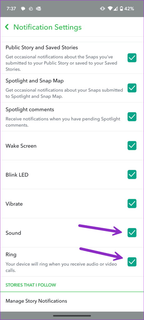 Snapchat Notification Sound Not Working 9
