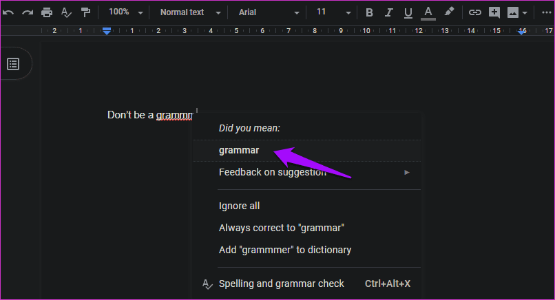 Solve Spell Check Not Working In Google Docs 9